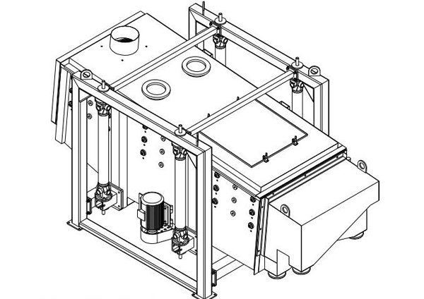 方形搖擺篩結構圖 方形搖擺篩結構圖