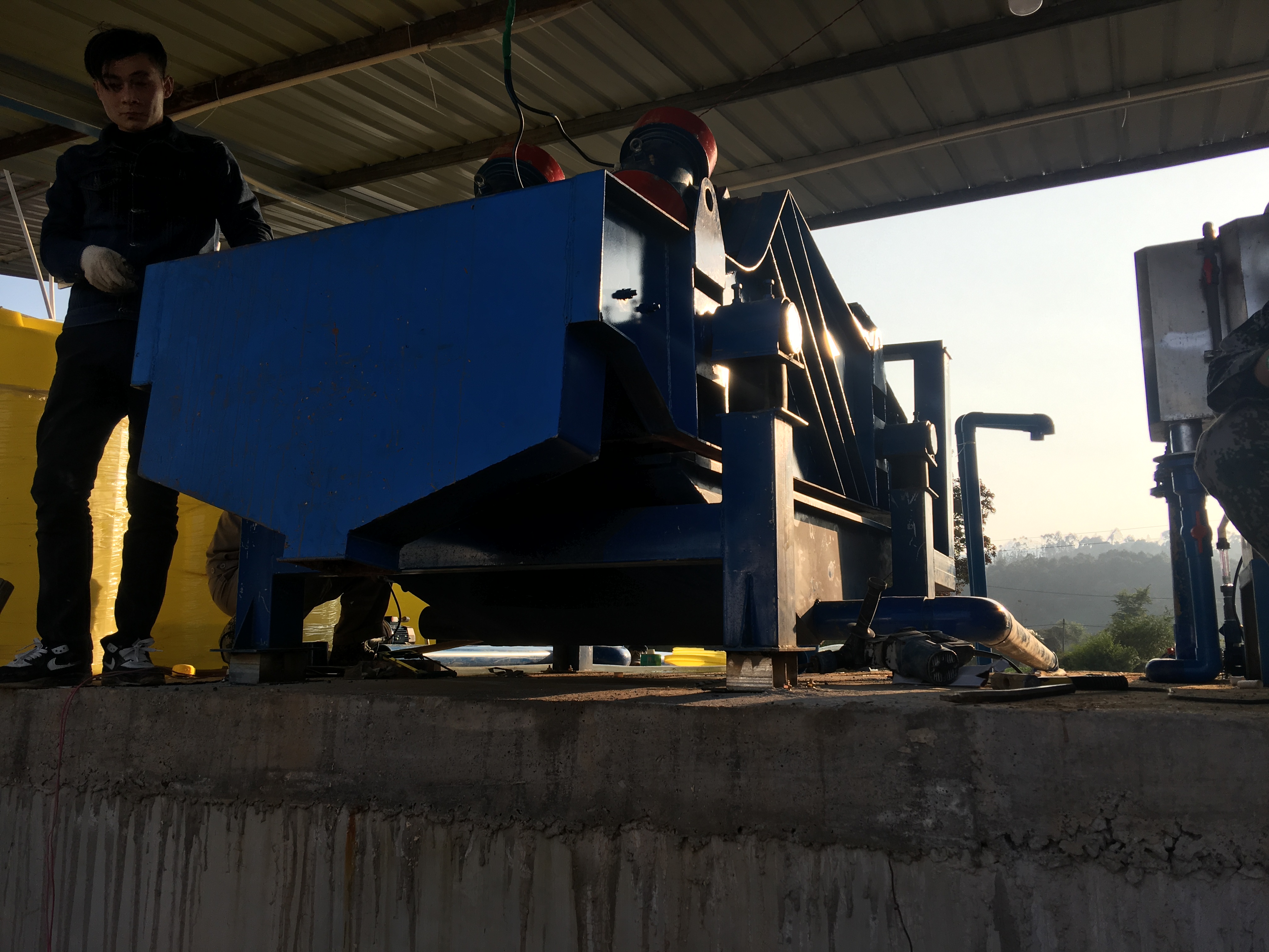 云南脫水篩使用現場